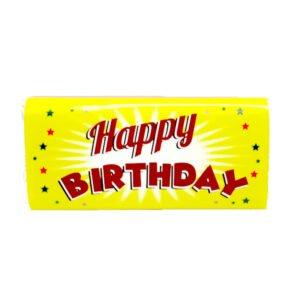 Milk Chocolate "Happy Birthday" Block - Stars